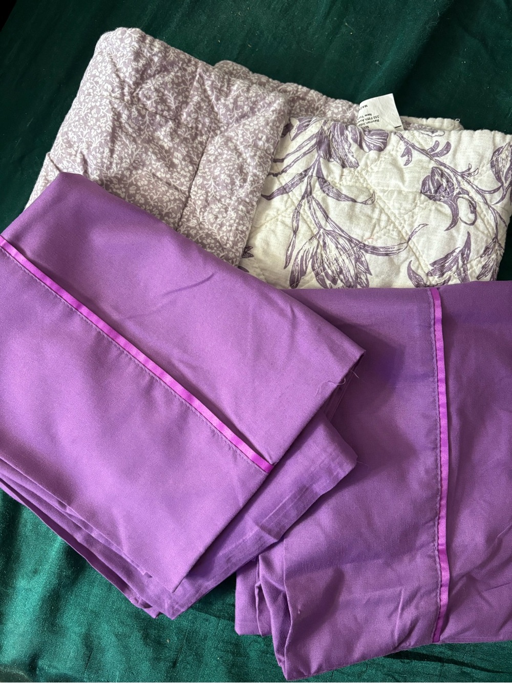 Pillow case bundle.  3 pieces  purple